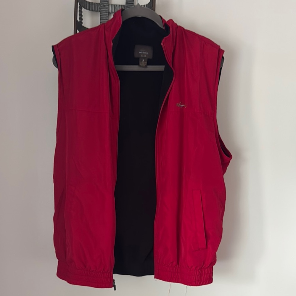 Greg Norman Collection Red Vest Sporty Layering Essential